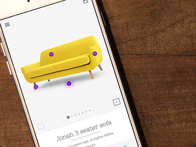 Furniture App Product Page