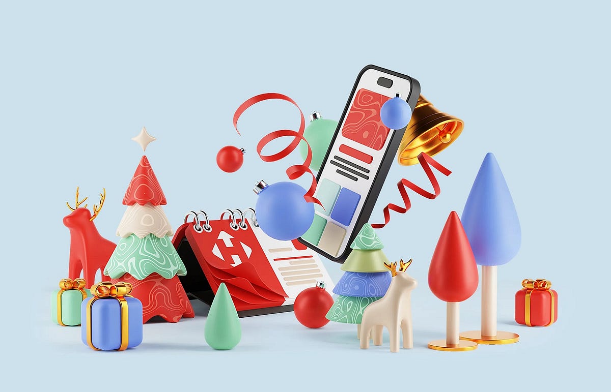 Case Study: Advent Calendar for Nova Post. UI/UX Design and Christmas 3D Art