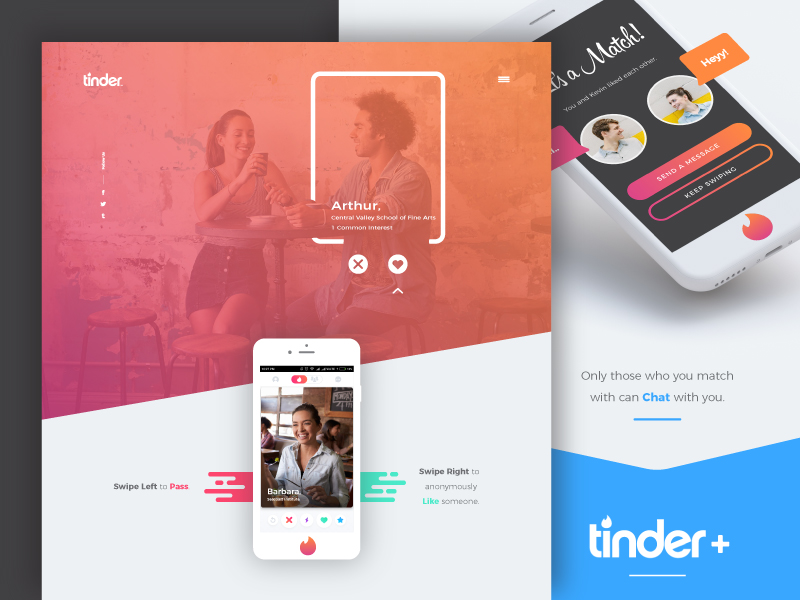 Tinder - Landing Page Redesign