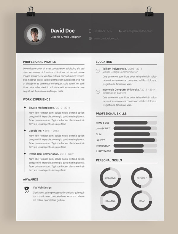 Minimal Resume Template