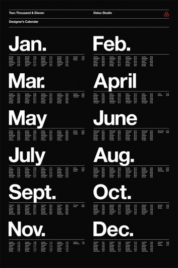 Delux Studio — Works of Roger Schami #print #graphic design #helvetica #minimal #poster #calendar