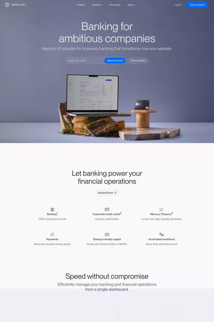 Mercury | Online Business Banking For Startups