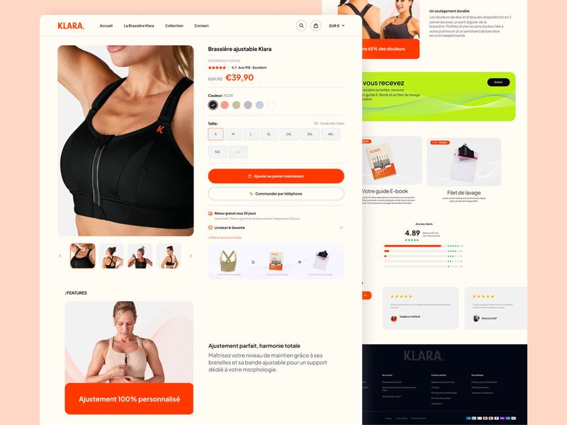 Klara Product Page