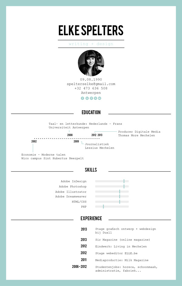 Resume on Behance #cv