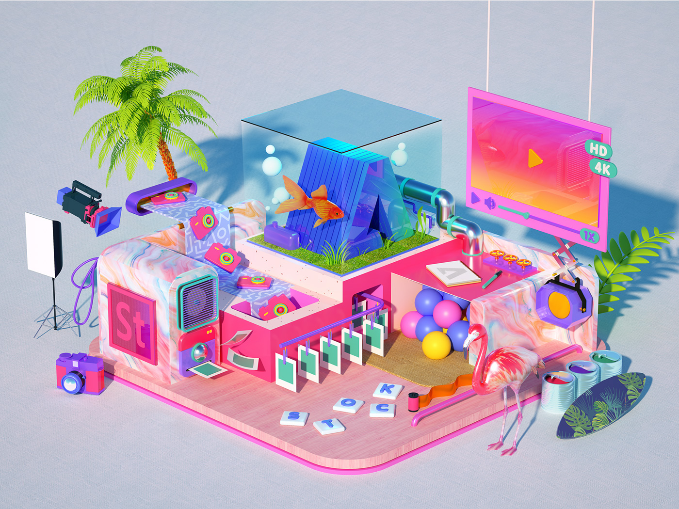 Illustration & Digital Art: 3D Works by Ryogo Toyoda