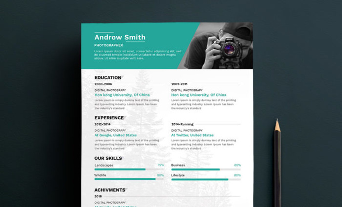 Free Photographer Resume