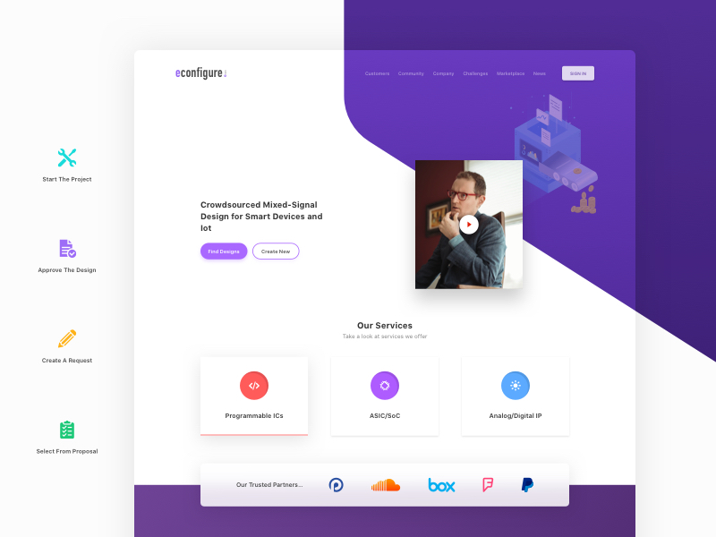 Landing Page eConfigure