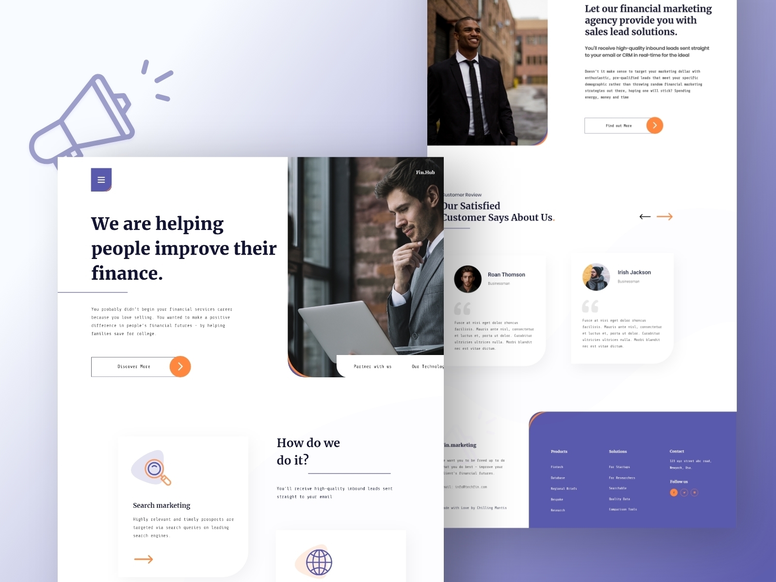 Financial Service Landing Page