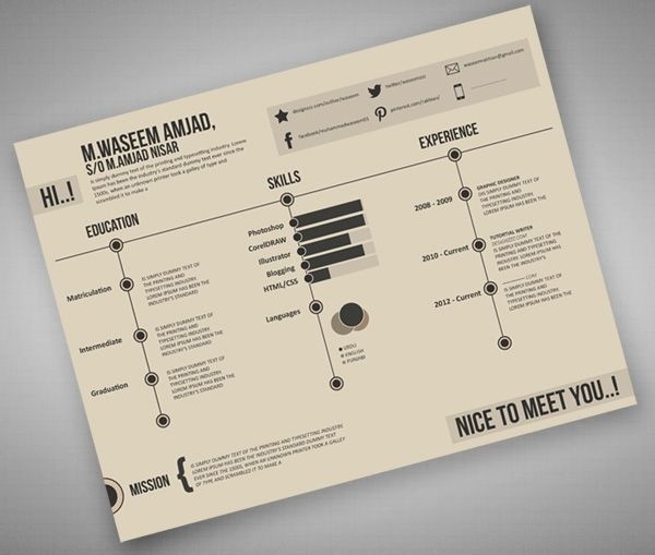 retro look resume #retro #web #resume