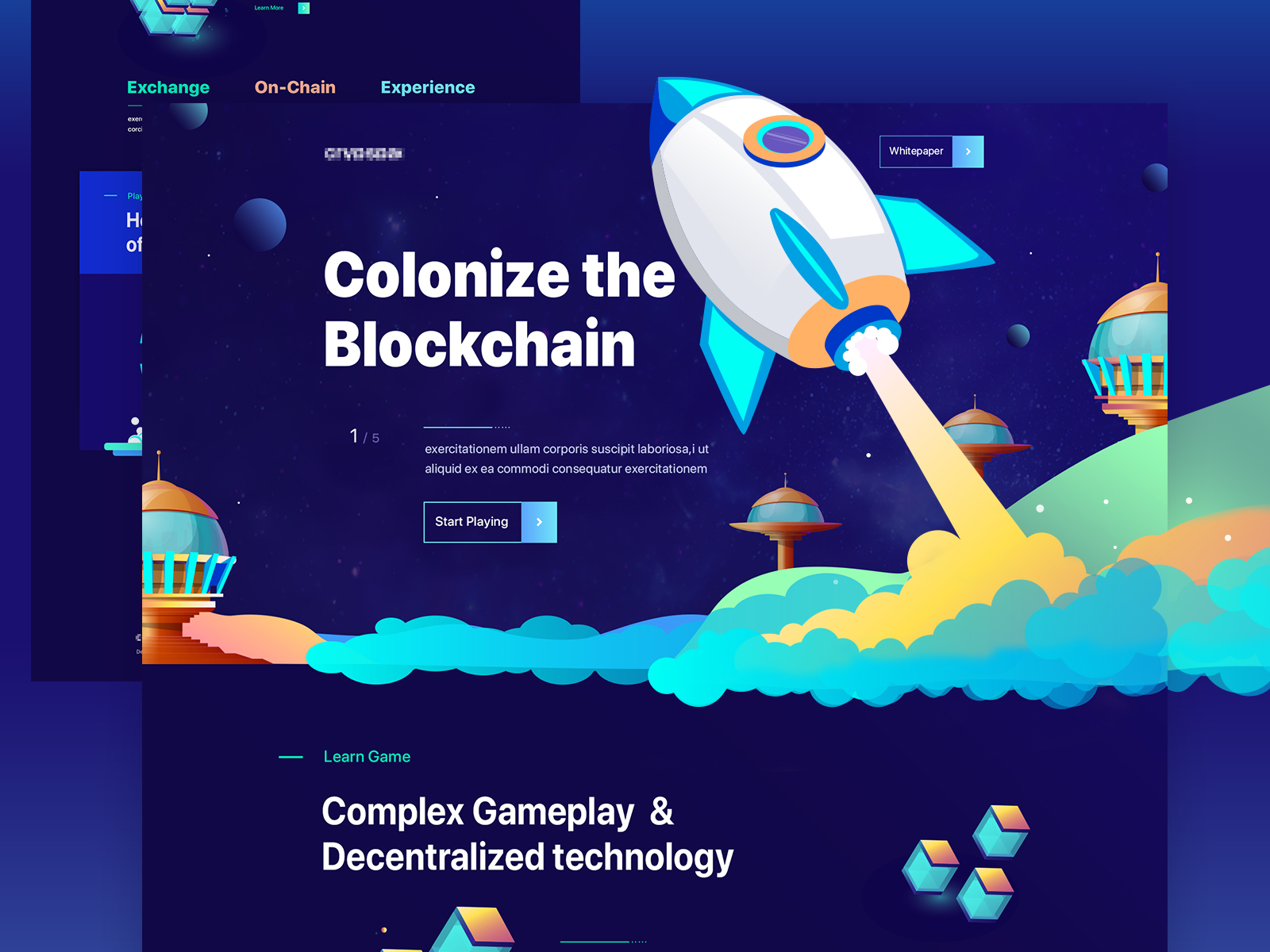 Crypto Game Landing Page