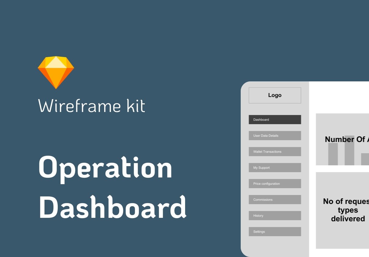 Wireframe  for admin dashboard