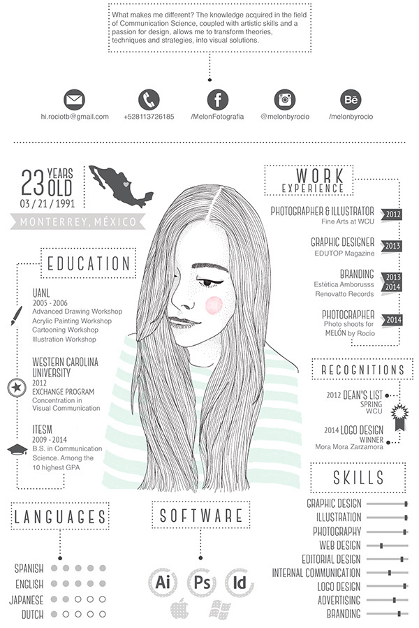 My CV/Resume on Behance #cv #illustration