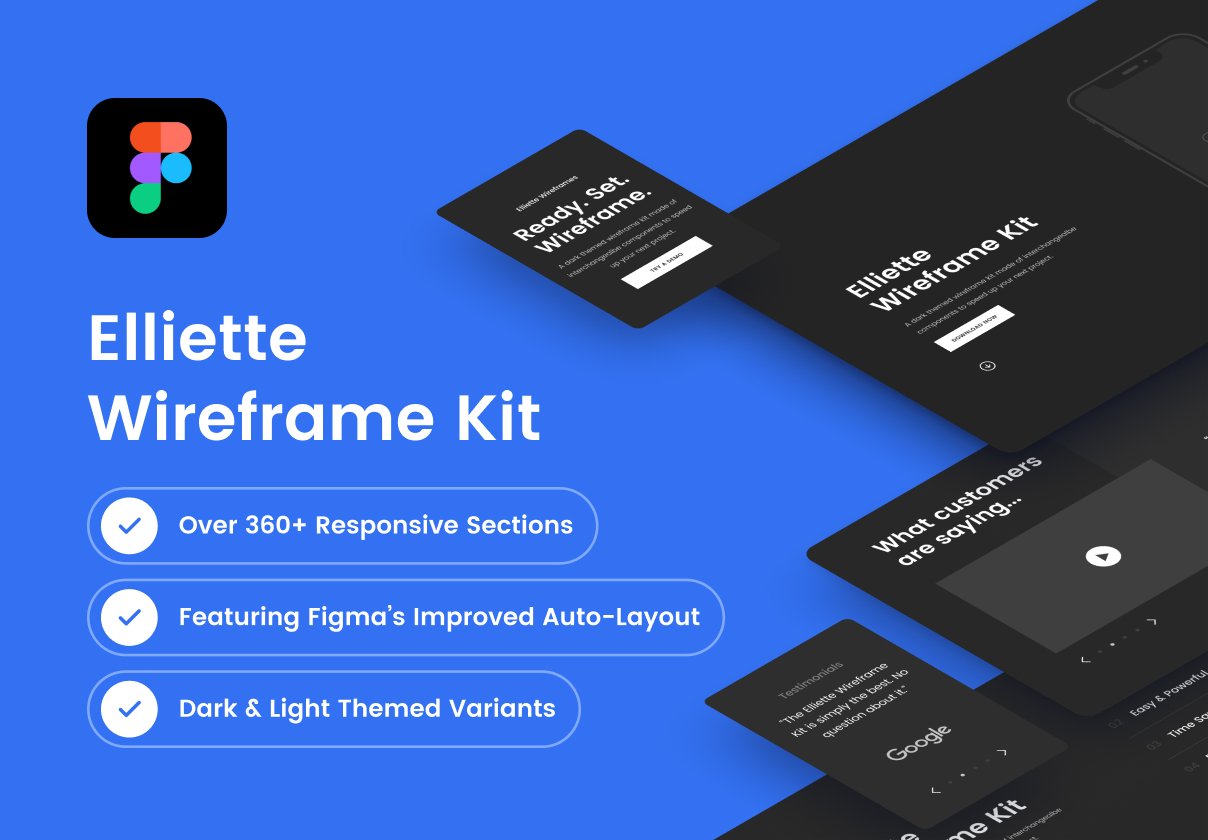 Elliette Wireframe Kit