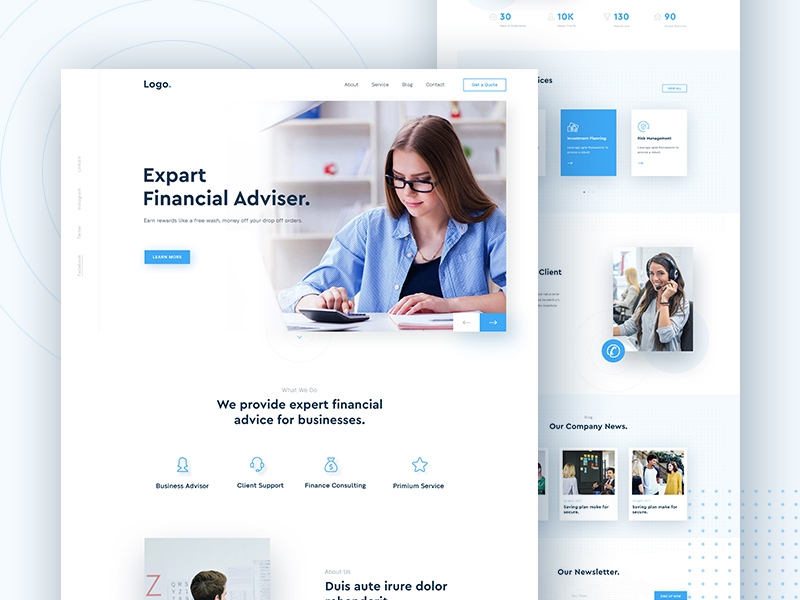 Financial Advisor Landing Page