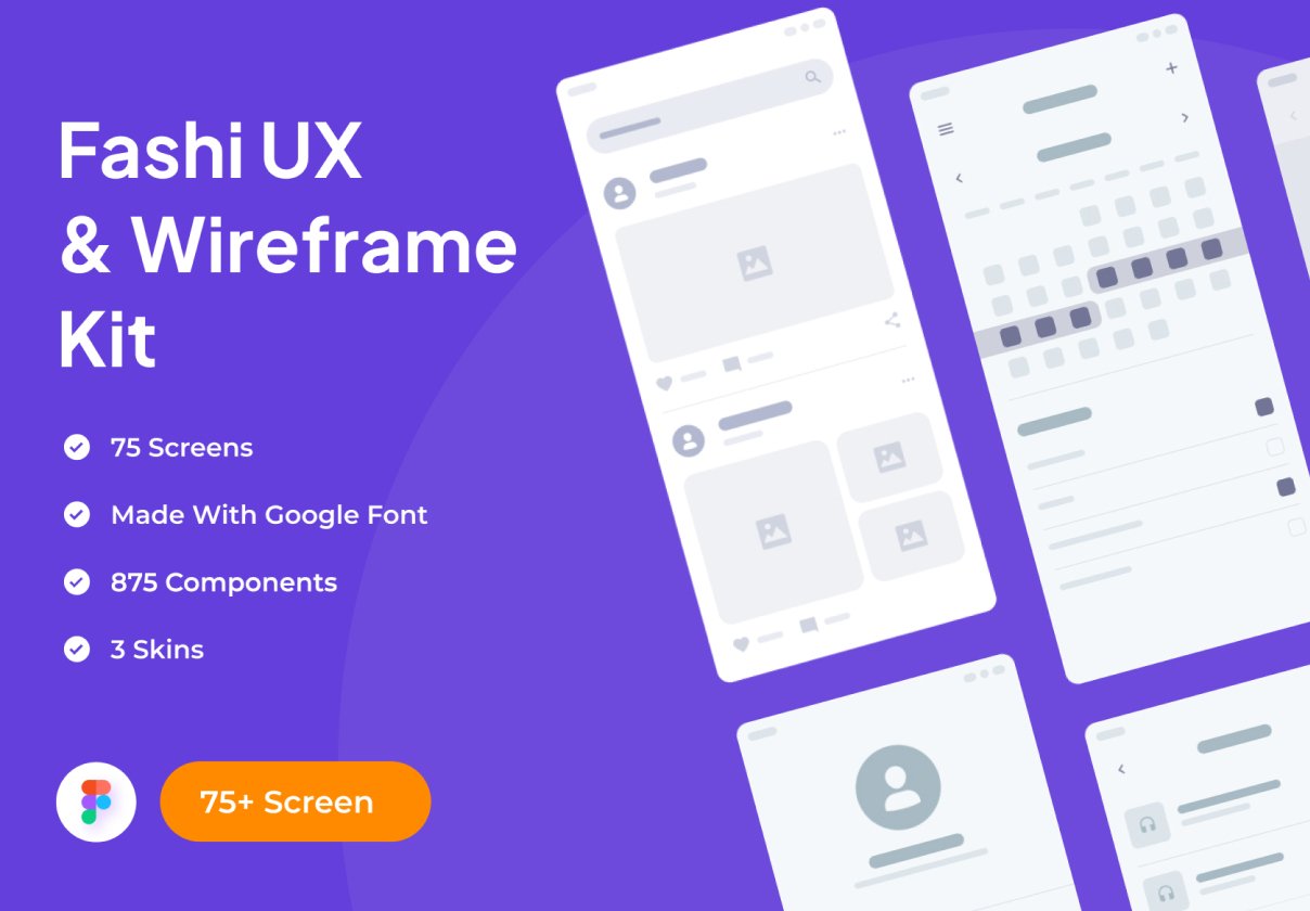 Fashi UX & Wireframe Kit