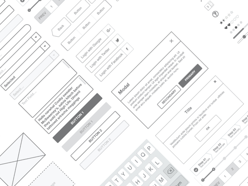 Ironhack Free Wireframe UI Kit for Figma