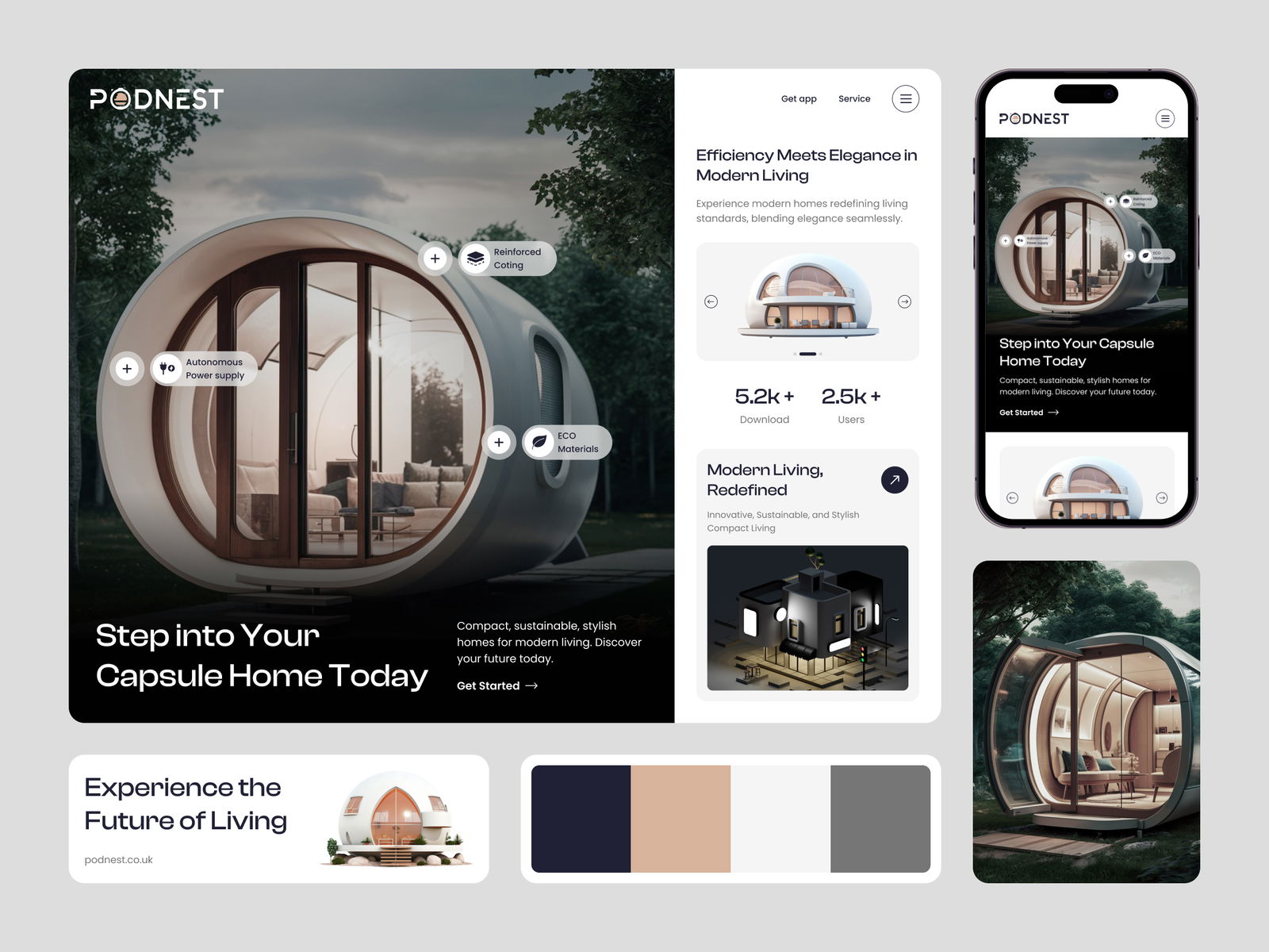 Smart Home Landing Page Design