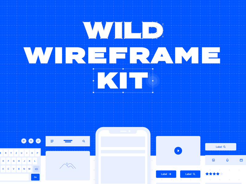 Wild Wireframe Kit for Sketch