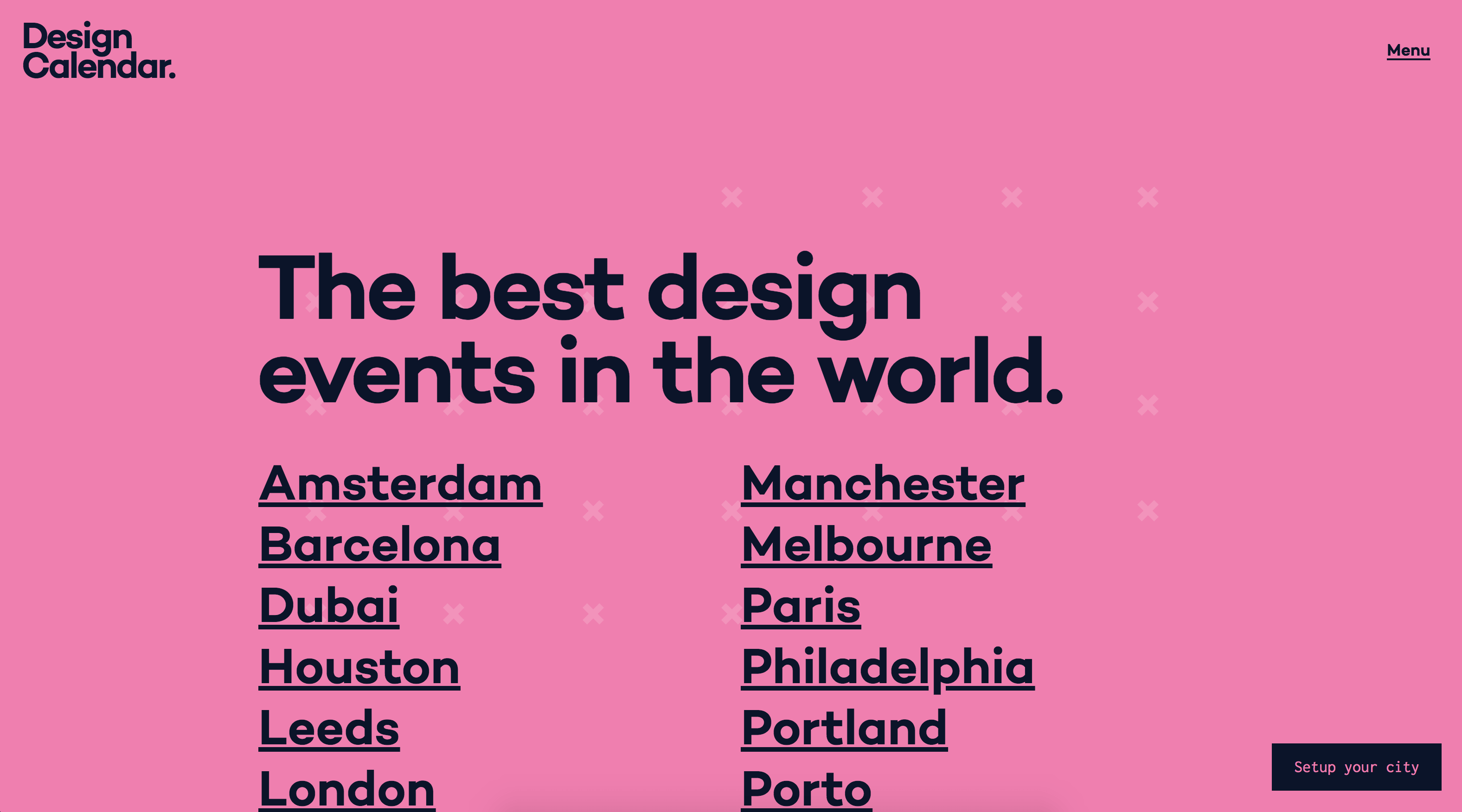 Design Calendar – The world's best design events