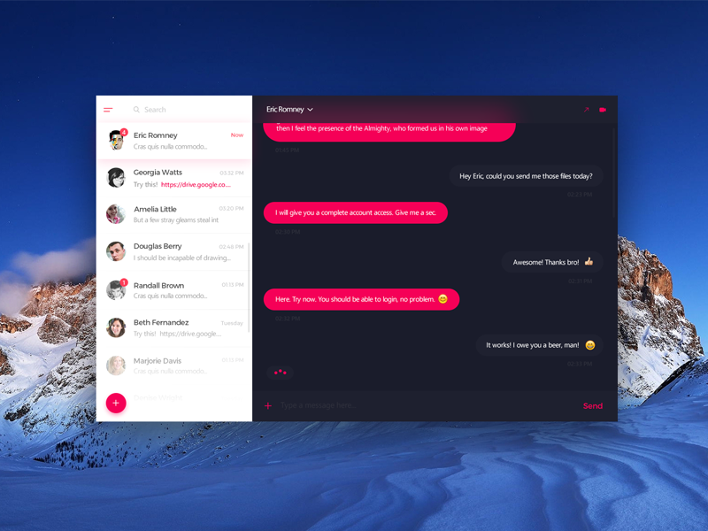 Chat Module - UI challenge