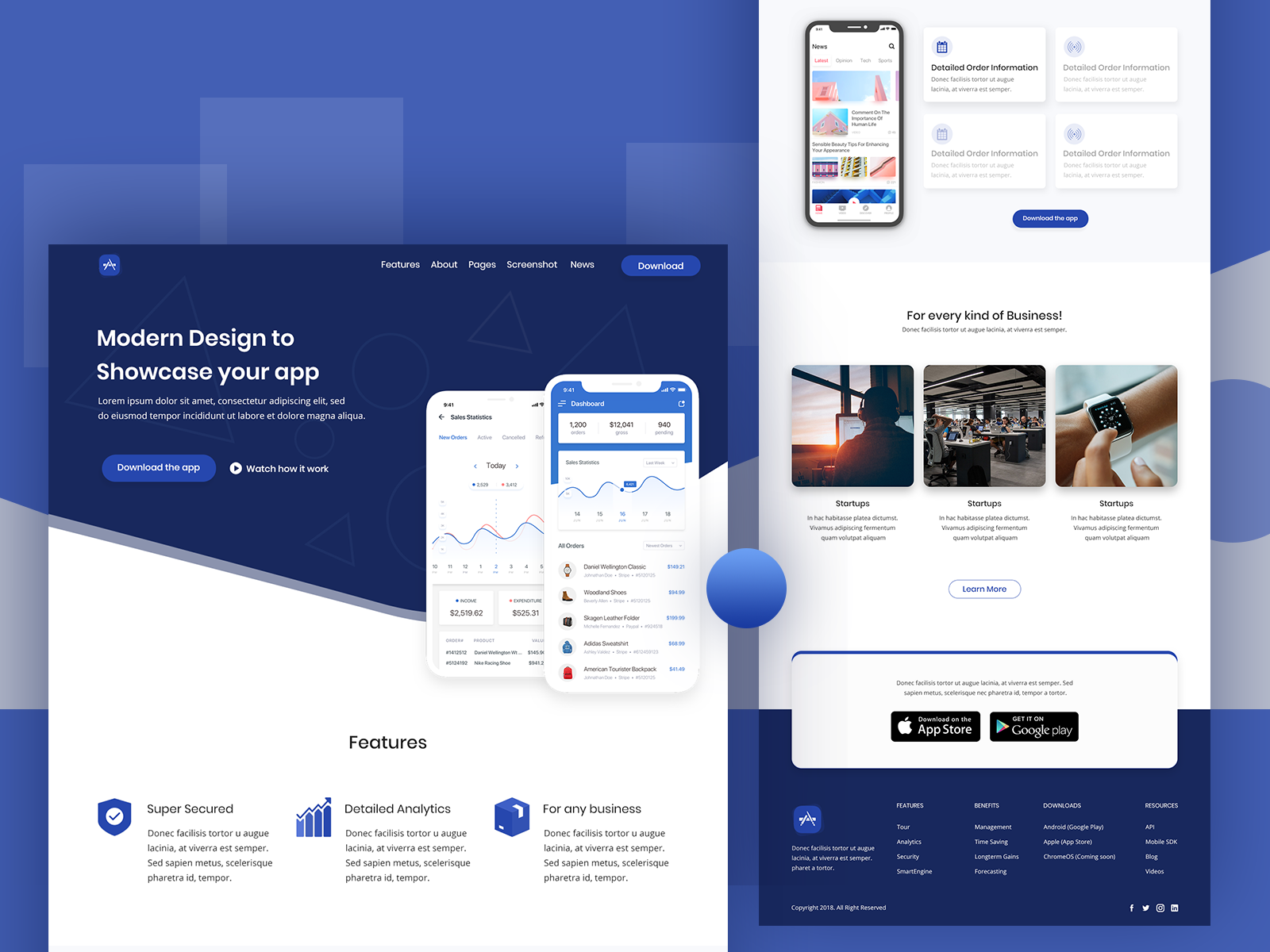 App Landing Page