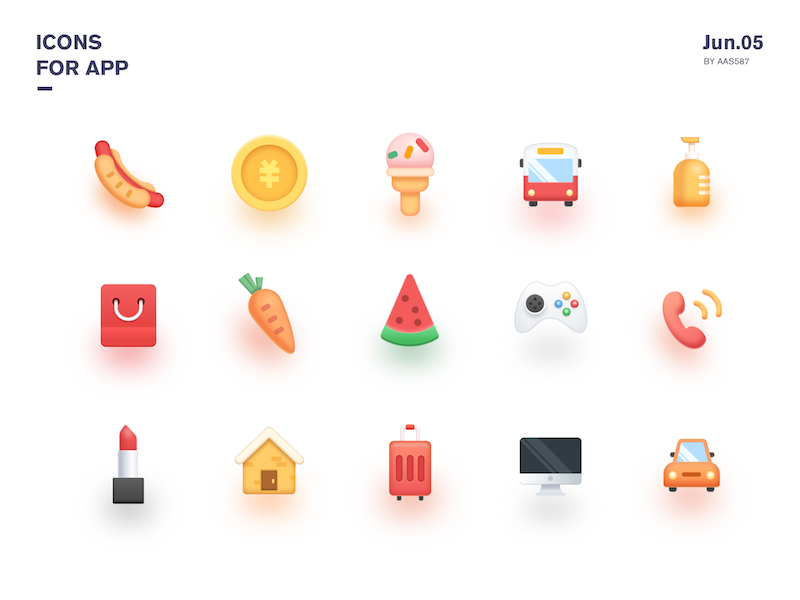 Icons for app