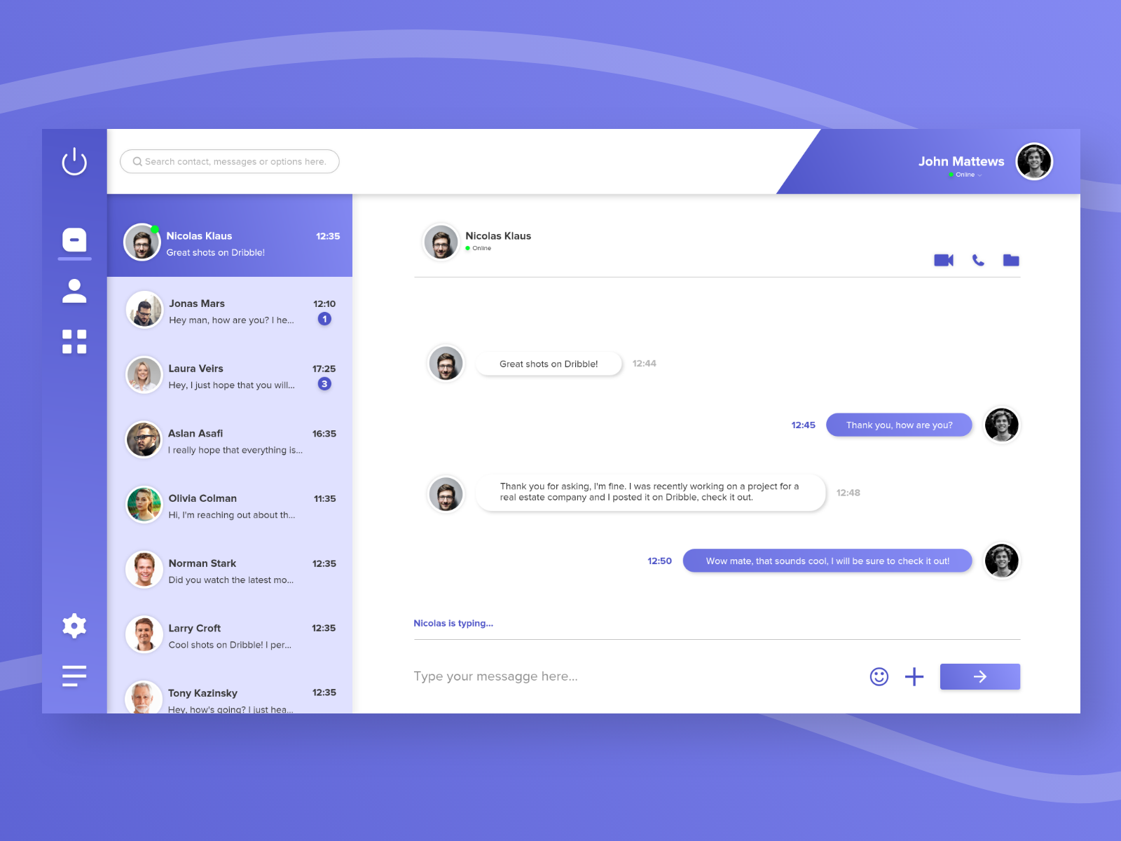 Chat App UI Design