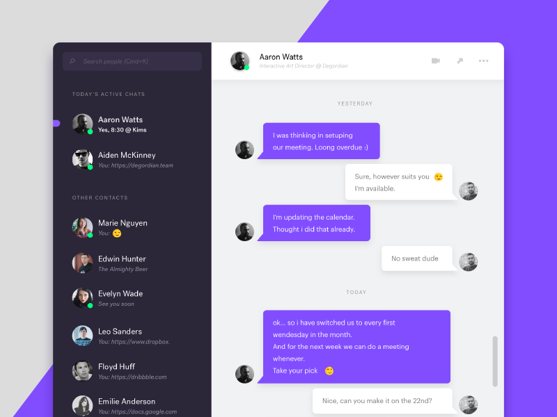  Chat module / UI Challenge — Week 06