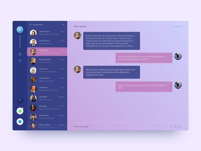 Chat module / UI challenge