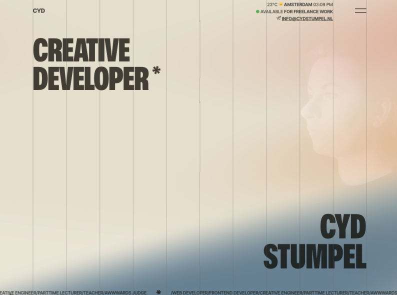 Portfolio Cyd Stumpel | Creative developer