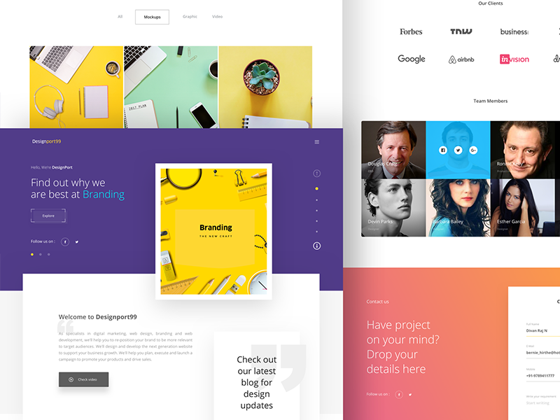 Designport99 - Landing page