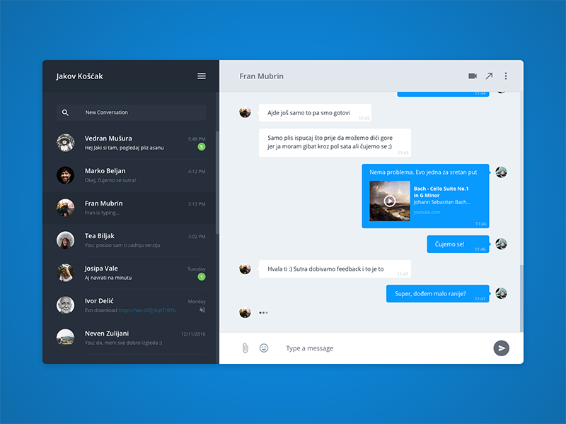 Chat module — UI Challenge