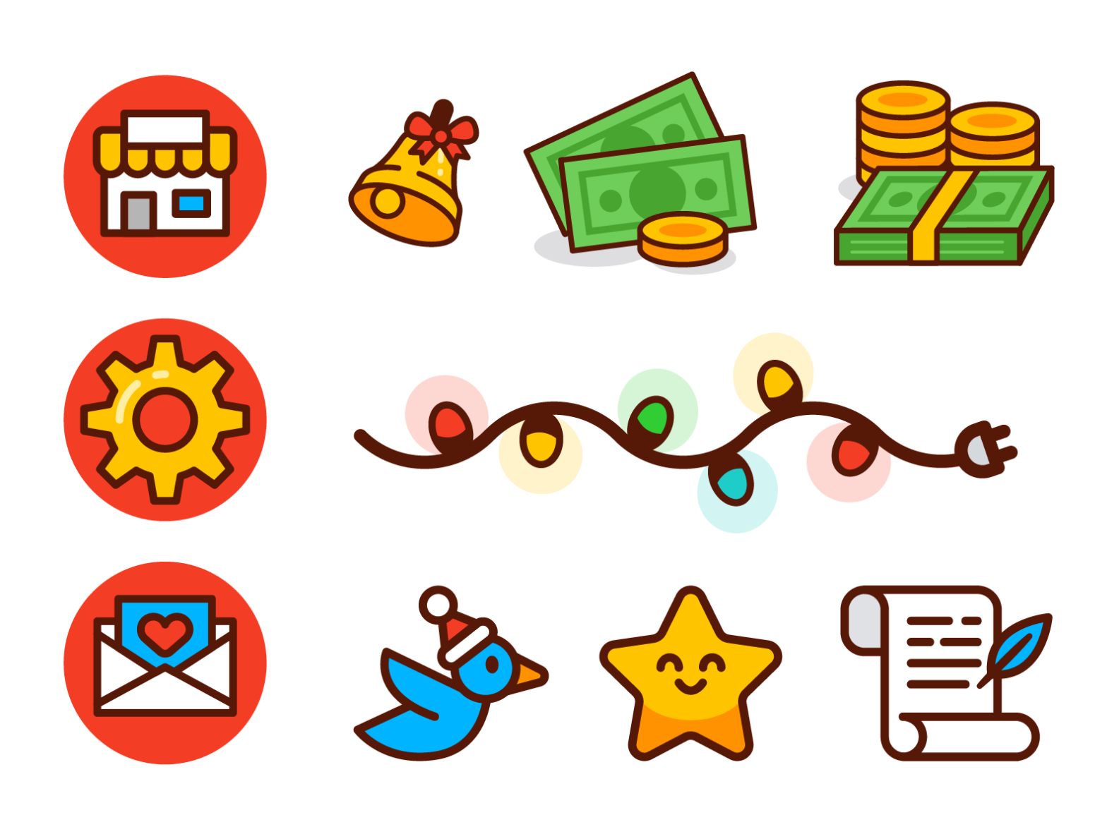 indie App Santa Icons