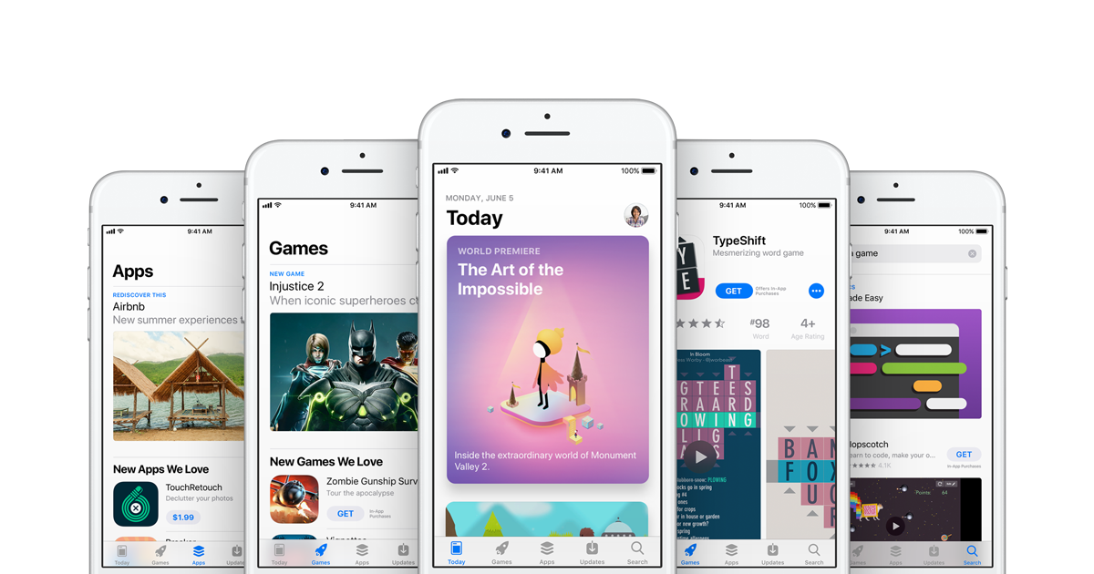 The App Store. A whole new design. A whole new perspective.